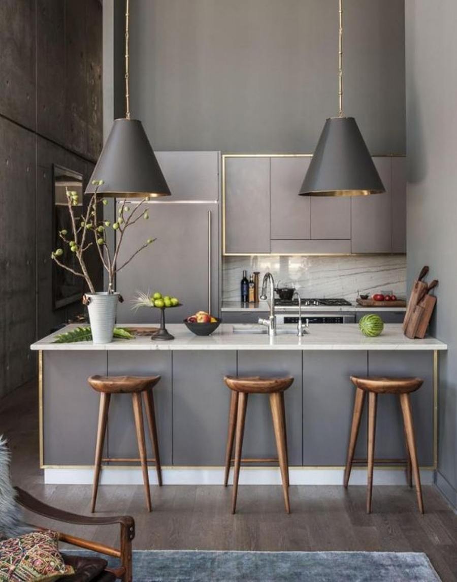 Modern Kitchen with Concrete Design