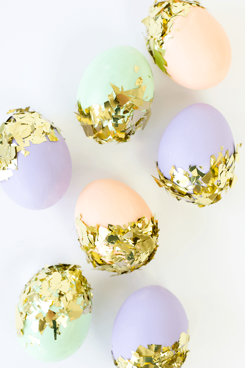 Confetti Dipped Easter Egg