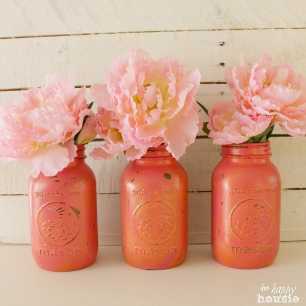 cherry blossom mason jars