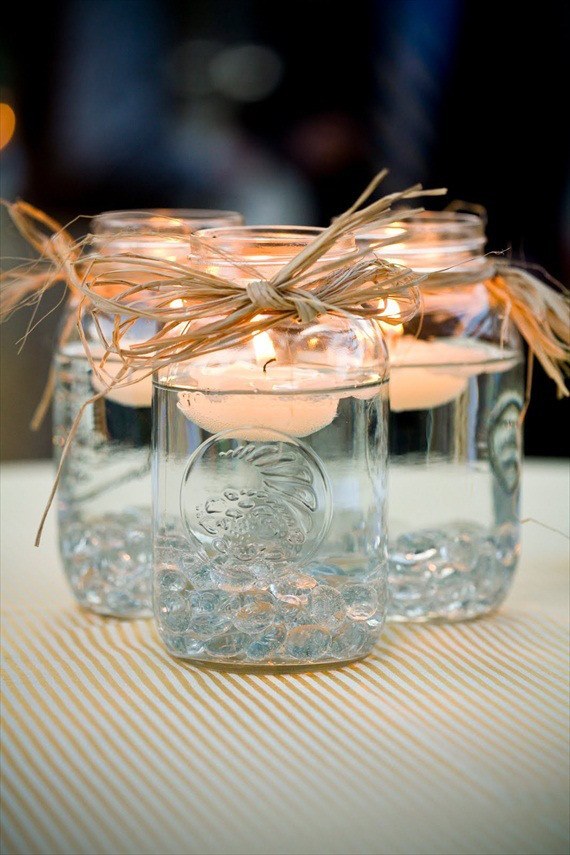 mason jar floating candle