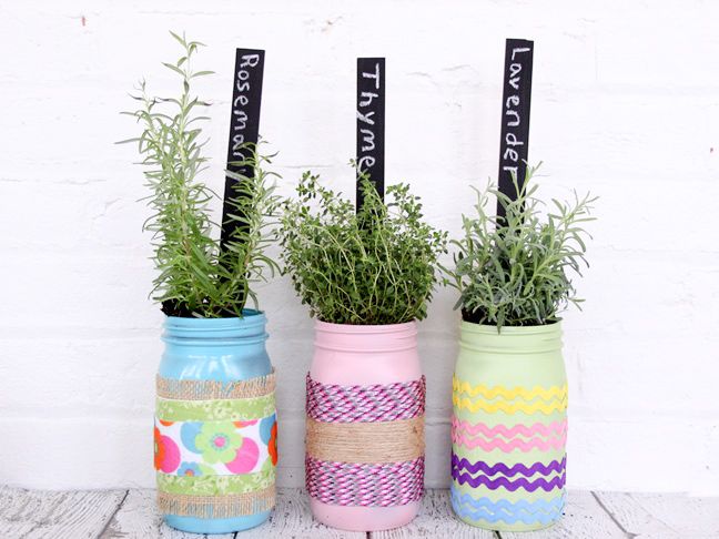 mason jar planter