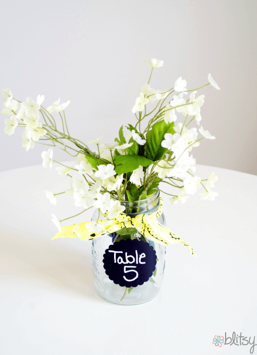 mason jar table decor