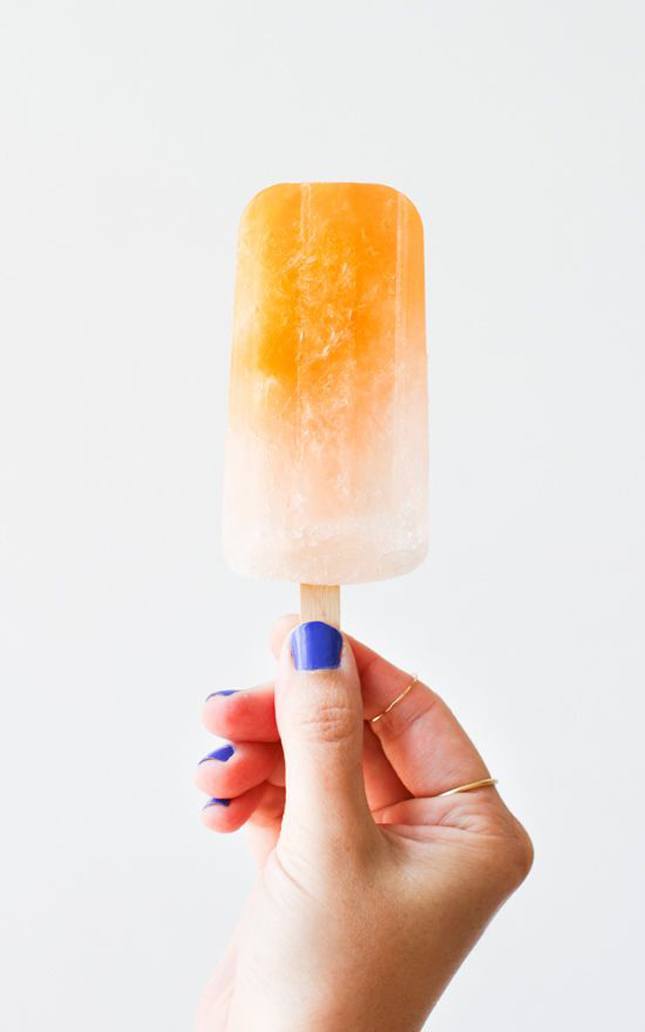 Ombre Grapefruit Tangerine Popsicles