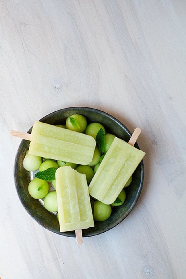 honey mint iced pops