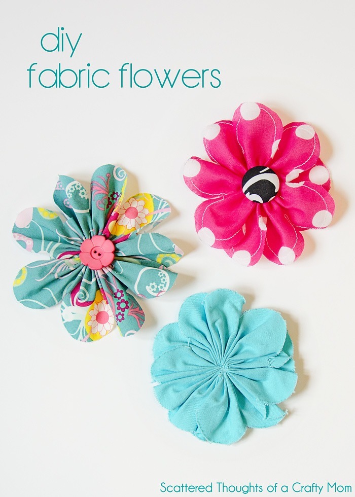 DIY fabric flowers