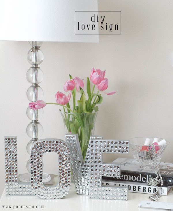 Cardboard Letter Sequin Sayings