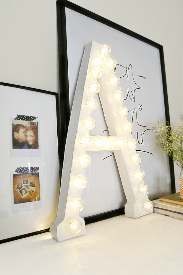 DIY Marquee Letter