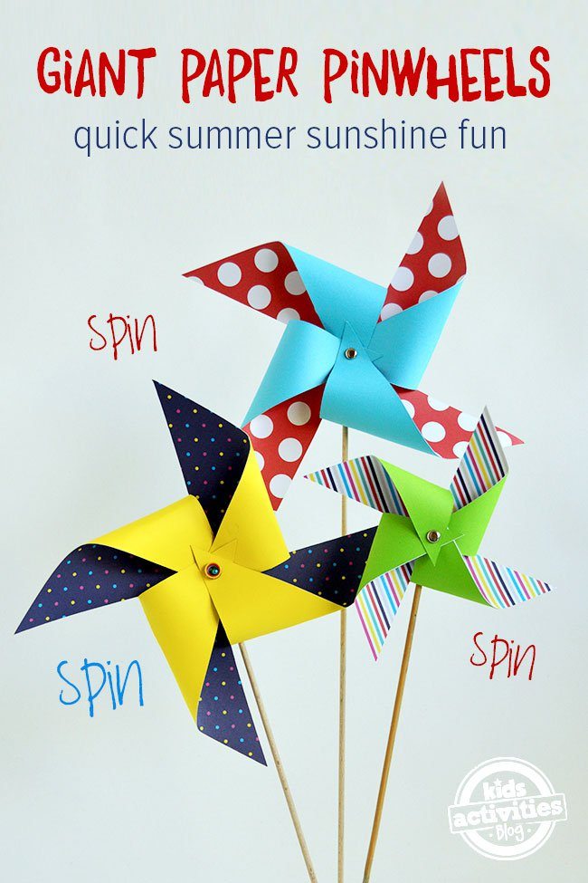 Quick 'n Easy Giant Paper Pinwheels