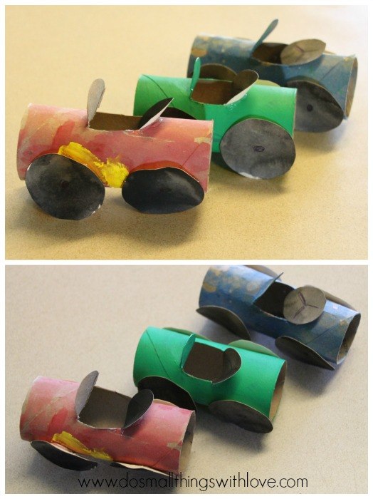 Toilet Paper Roll Cars