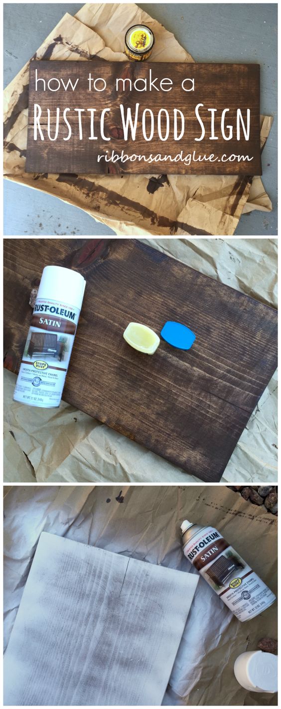 How to make a Plain Wood Board Look Rustic
