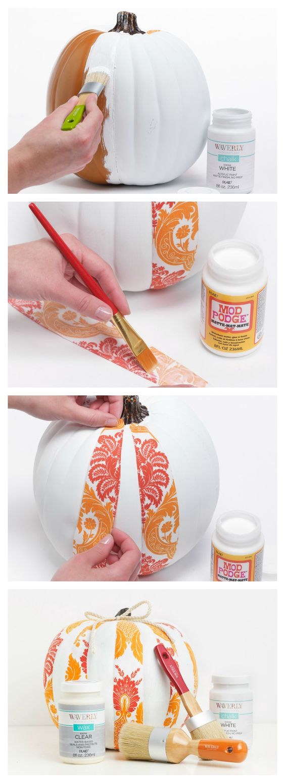 DIY Pumpkin Decor with Waverly Inspirations Fabrics
