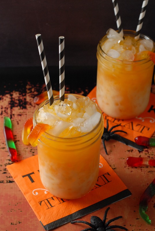 Candy Corn Layered Halloween Sipper