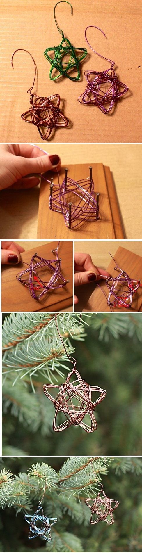 Handmade Star Wire Ornament