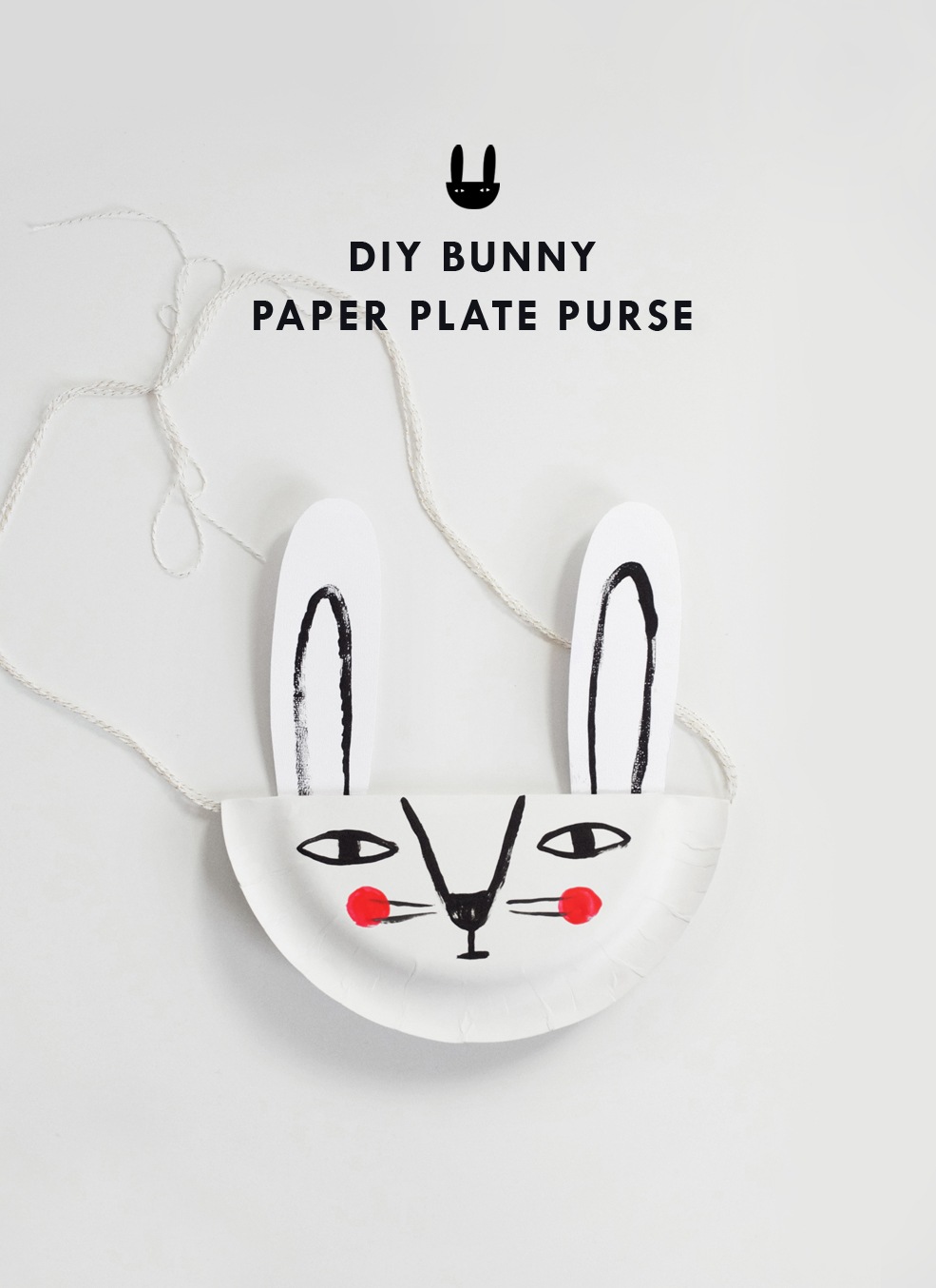 DIY Bunny Paper Plate Purse
