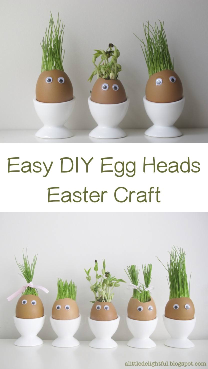 Easy DIY Egg Heads Easter Craft