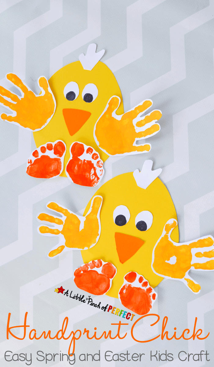 Handprint Chick: Easy Spring and Easter Craft for Kids