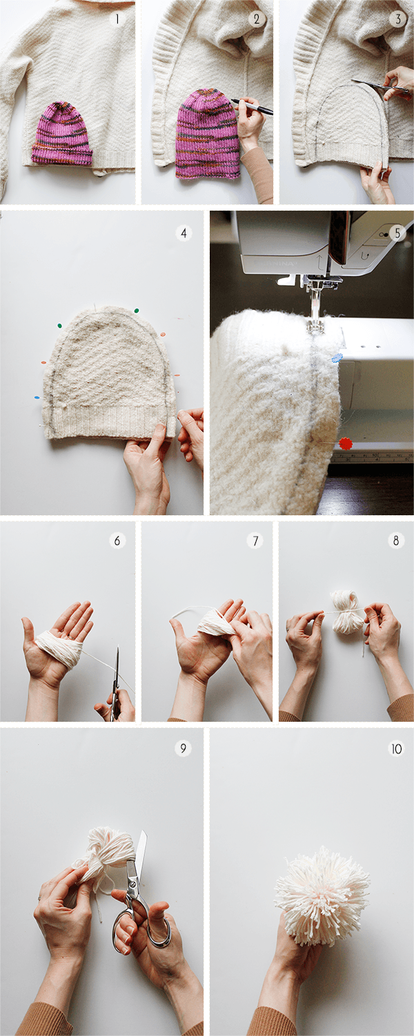How to Make a Hat from an Old Sweater