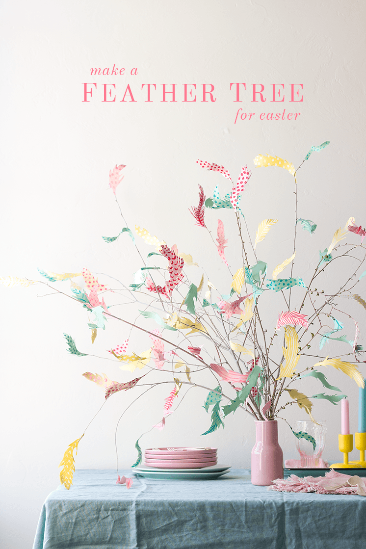 Paper Feather Tree