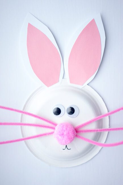 Paper Plate Easter Bunny Craft