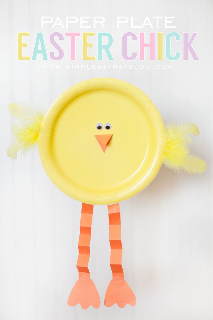 Paper Plate Easter Chick