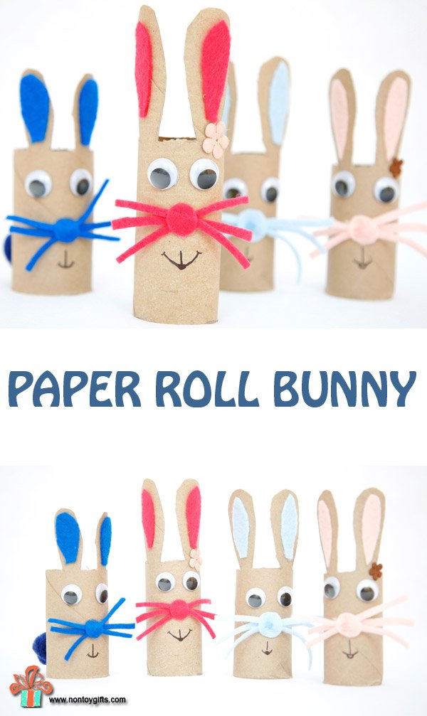 Paper Roll Bunny Craft for Kids