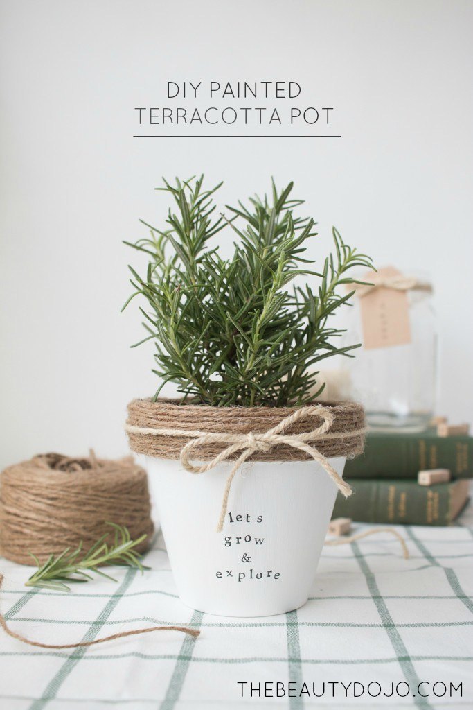 DIY Painted Terra Cotta Pot