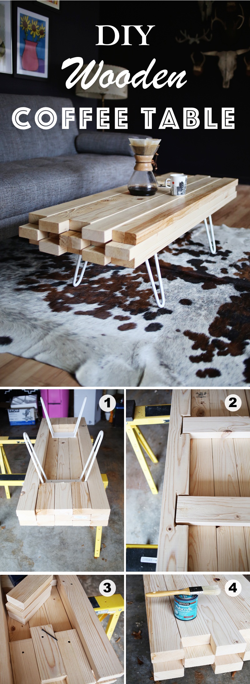 DIY Wooden Coffee Table