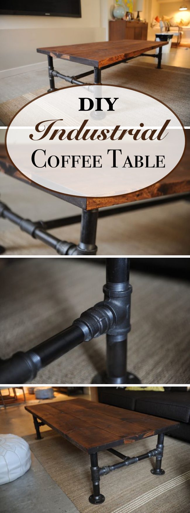 Industrial Coffee Table DIY