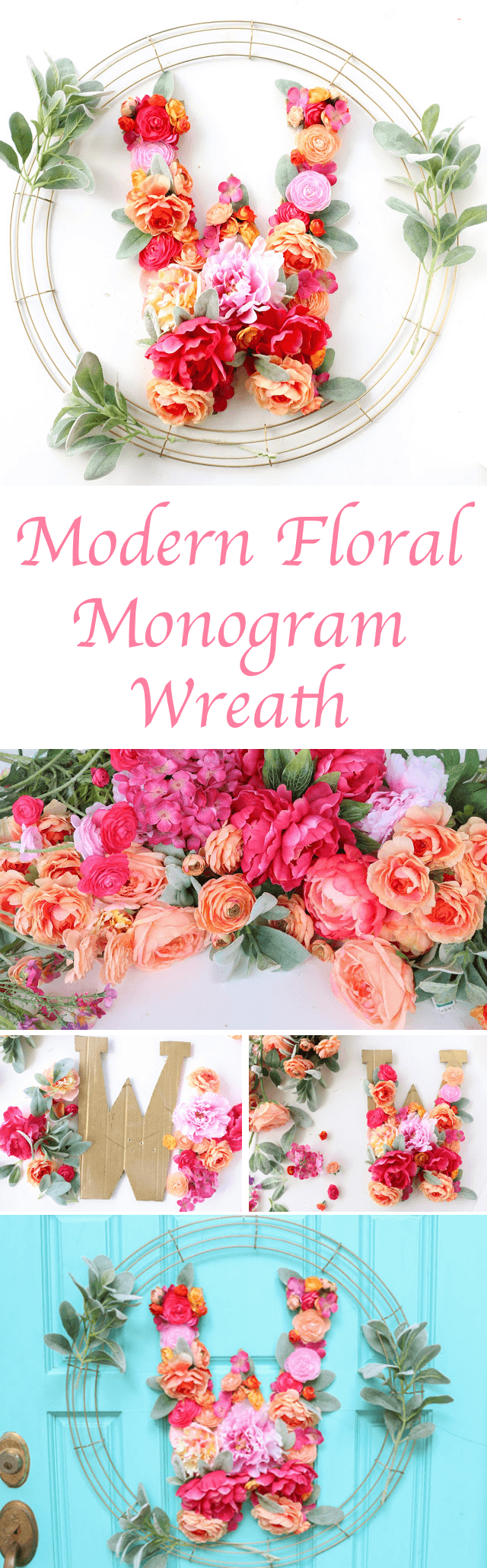Modern Floral Wreath