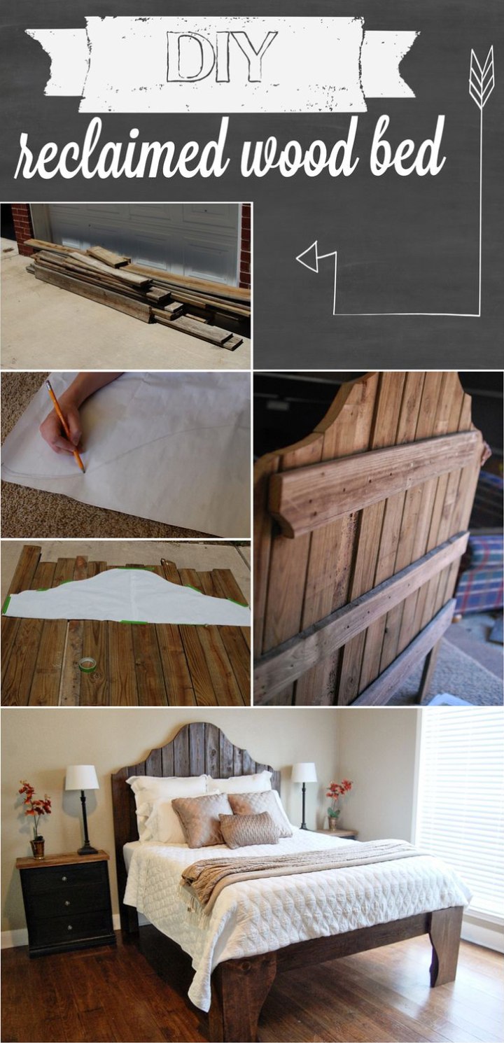 DIY Reclaimed Wood Bed