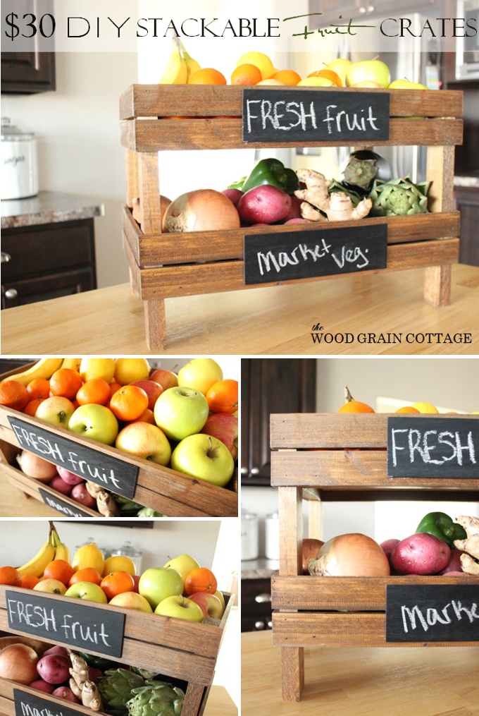 DIY Stackable Fruit Crates