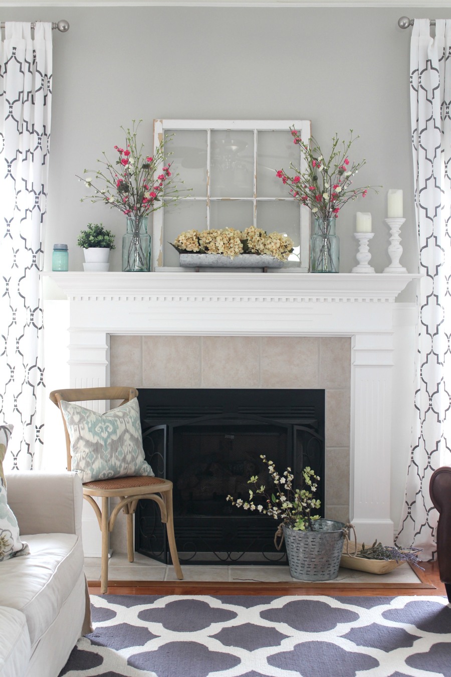 Rustic Mantel Decor