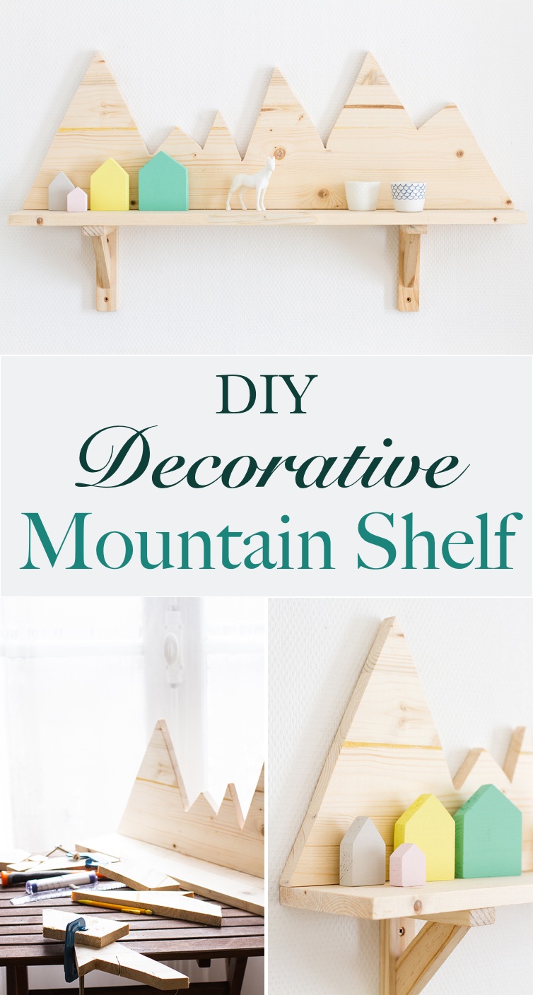 DIY Decorative Mountain Shelf