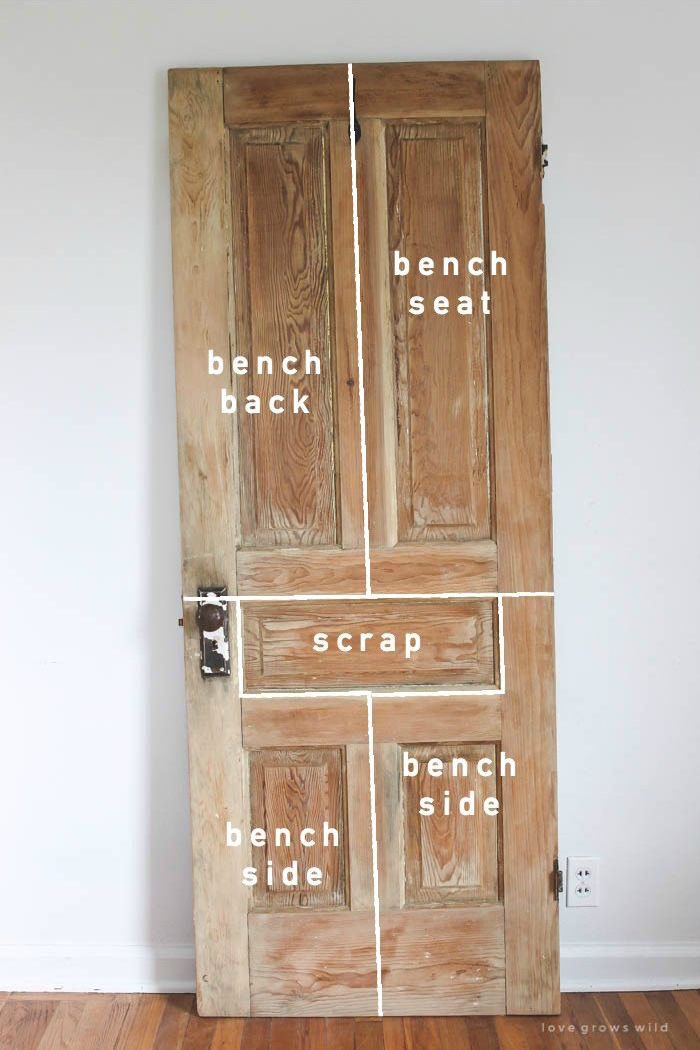 Old Door New Bench Tutorial