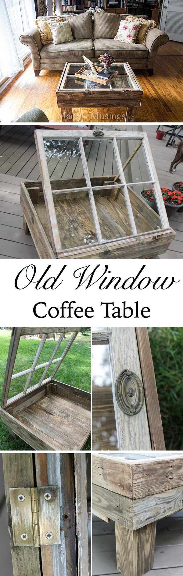 Old Window Coffee Table
