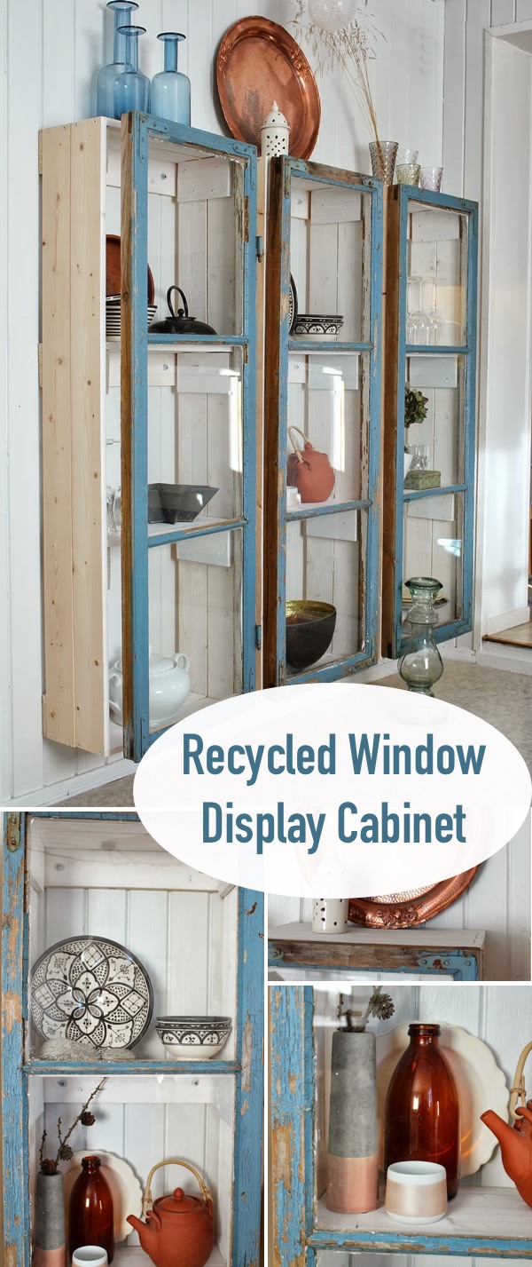 Recycled Window Display Cabinet