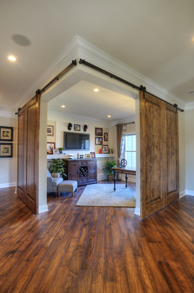 Sliding Barn Doors Study Corner