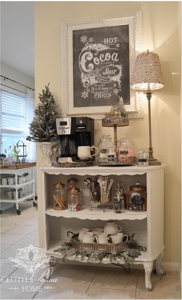 Winter Coffee Station with a French Flair