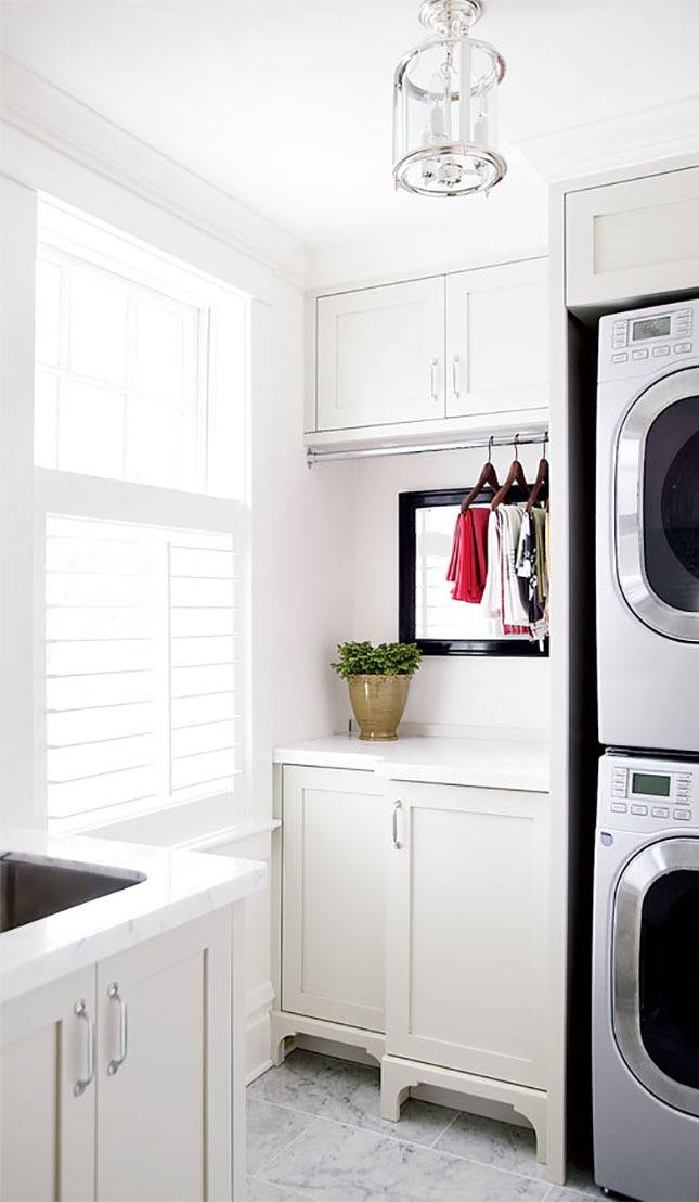 White Chic Laundry Room