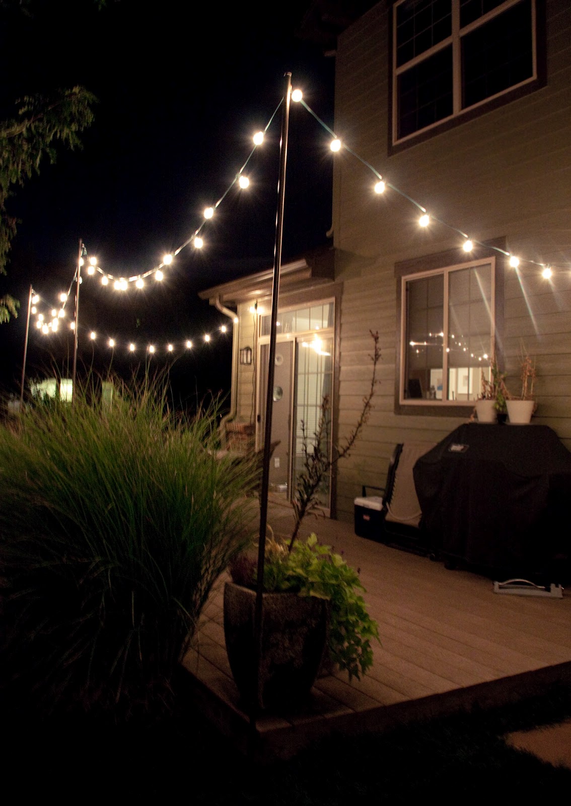 Backyard Hanging Lights