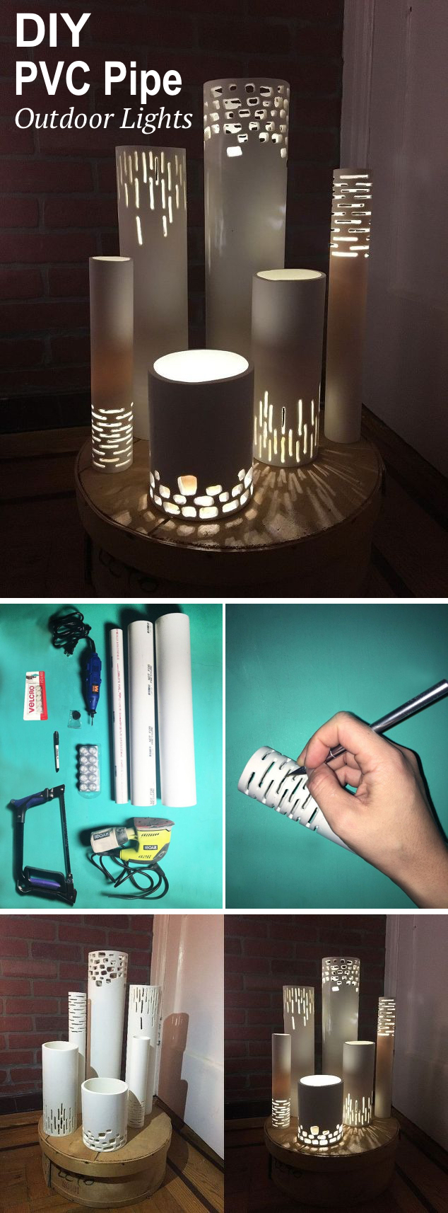 DIY PVC Pipe Lights