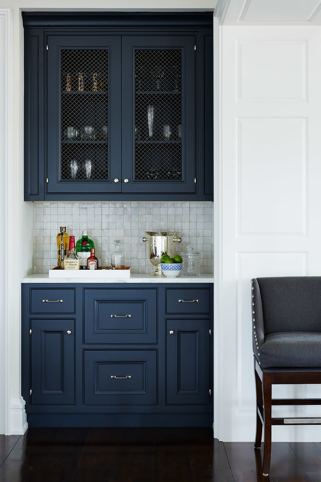 Dark Blue Kitchen Cabinets Idea