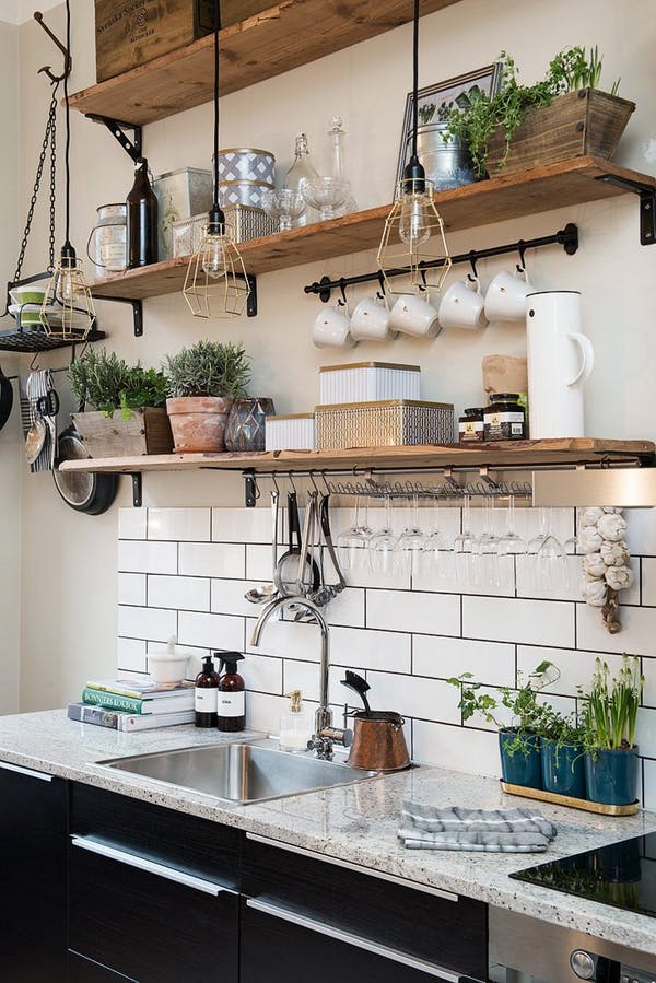 kitchen shelves