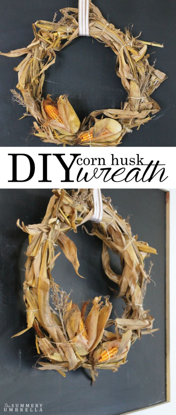 Easy DIY Corn Husk Wreath Perfect for Fall