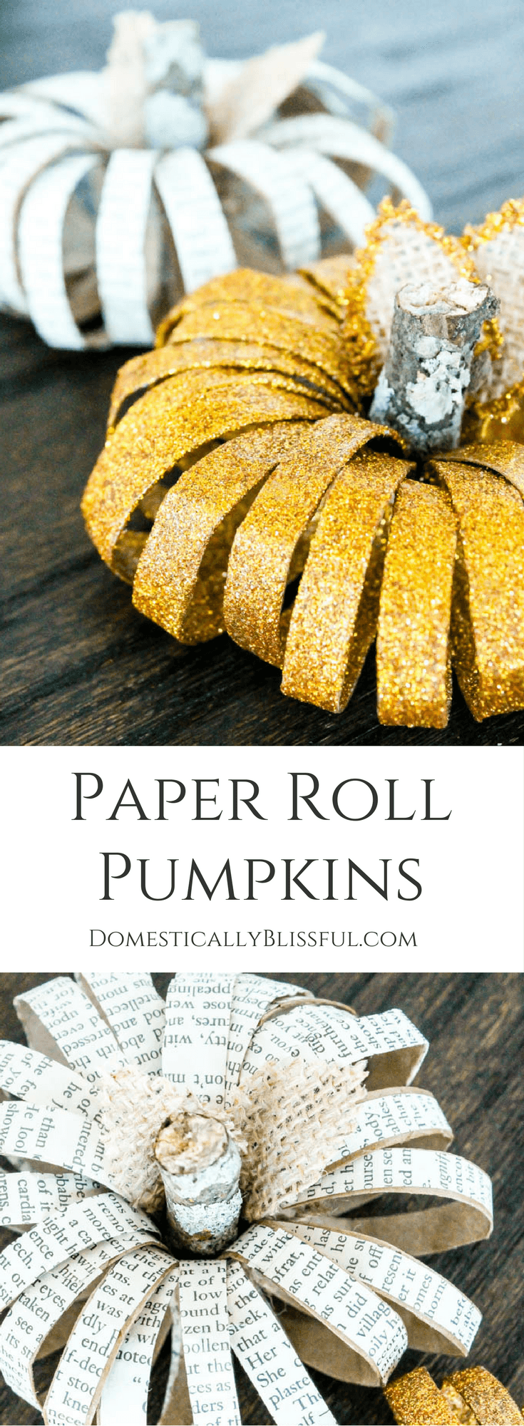 Paper Roll Pumpkins
