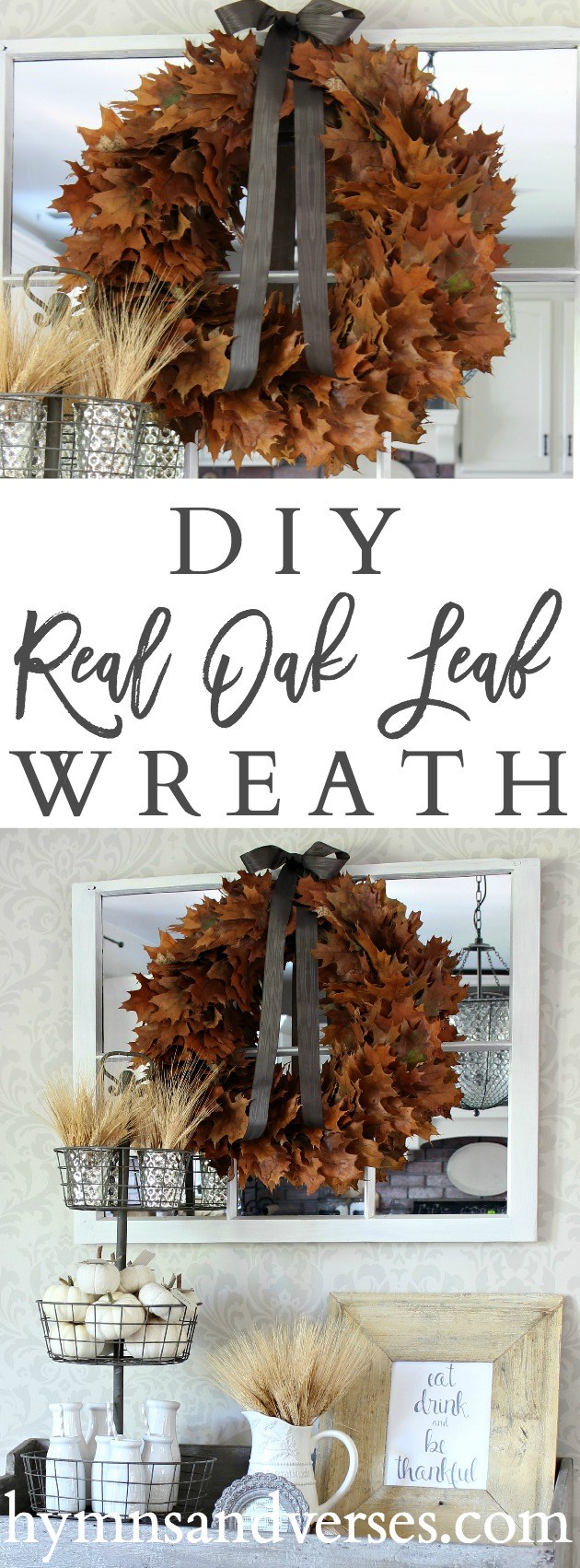Real Oak Leaf Wreath