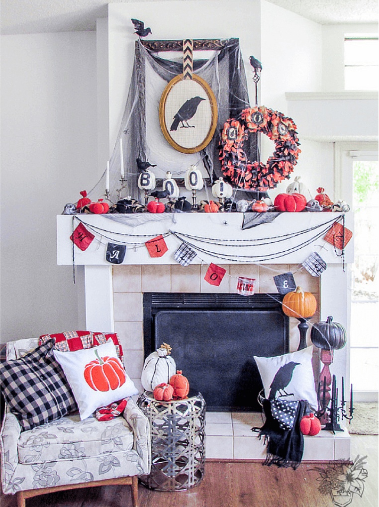 Spooktacular Halloween Mantle