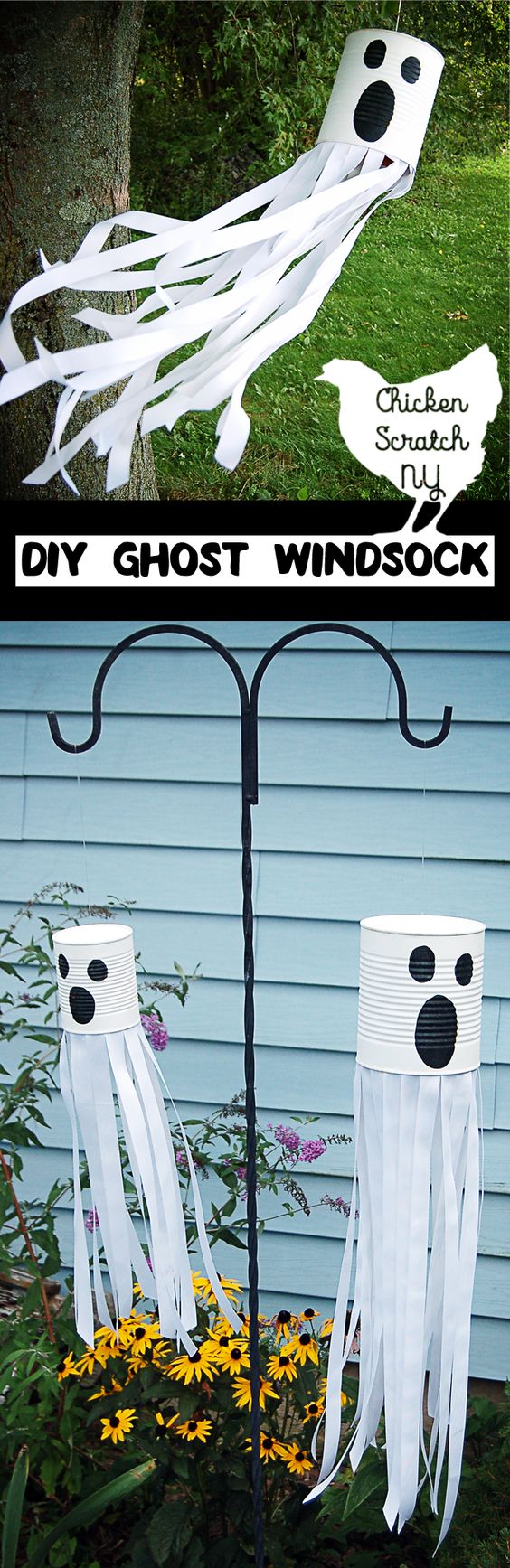 Tin Can Ghost Windsock