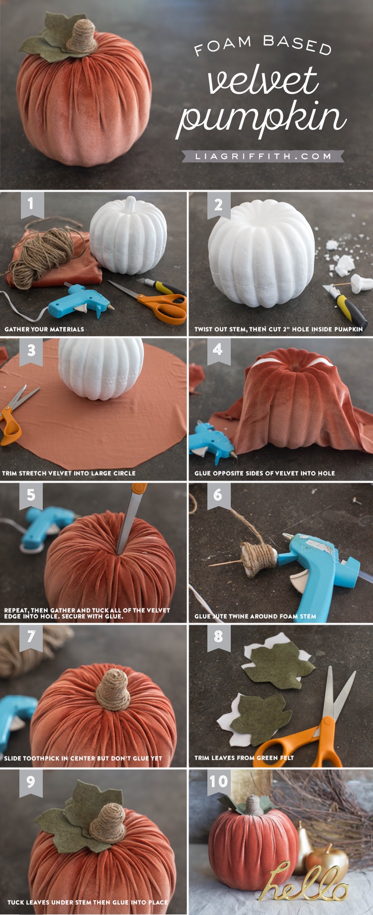 Velvet Pumpkin DIY