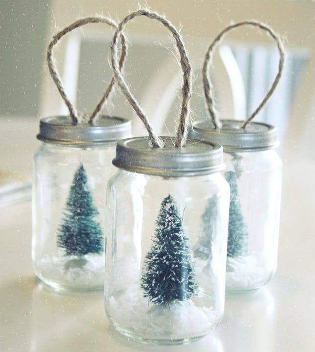 DIY Mason Jar Christmas Ornaments